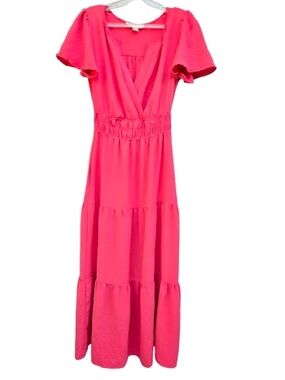 Monteau Coral Pink Flowing Dress Size XS